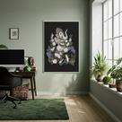 Quadro Decorativo Místico Ganesha - 70x50cm