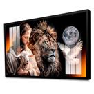 Quadro Decorativo Moderno Luxo Jesus Cristo, Espírito Santo e Mejestoso Leão de Judá Quadro Decorativo Moderno Luxo Jesus Cristo, Espírito Santo e Mejestoso Leão de Judá