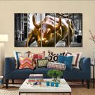 Quadro Decorativo Moderno Touro De Wall 140x65