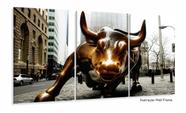 Quadro Decorativo Moderno Touro De Wall Street 120x60 cm