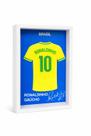 Quadro Decorativo Moldura 3D Camisa Ronaldinho nº10