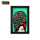 Quadro Decorativo Moldura Pintada Gel Amy Winehouse 30x20 Mdf Adesivado