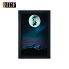 Quadro Decorativo Moldura Pintada Gel Balanço Passaros e Lua 30x20 Mdf Adesivado Quadro Decorativo Moldura Pintada Gel Balanço Passaros e Lua 30x20 Mdf Adesivado