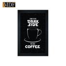 Quadro Decorativo Moldura Pintada Gel Come To The Dark Side 30x20 Mdf Adesivado