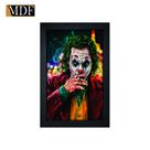Quadro Decorativo Moldura Pintada Gel Joker Coringa 30x20 Mdf Adesivado