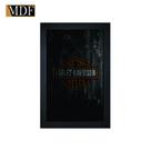 Quadro Decorativo Moldura Pintada Gel Motor Cicles Harley Davidson 30x20 Mdf Adesivado