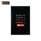 Quadro Decorativo Moldura Pintada Gel Quando Eu Atingir a Meta, Dobrarei a Meta 30x20 Mdf Adesivado