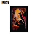 Quadro Decorativo Moldura Pintada Gel Rita de Cássia 30x20 Mdf Adesivado