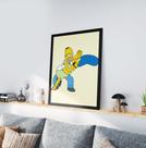 Quadro Decorativo Moldura Preta 30x40cm Casal Simpsons Quadro Decorativo Moldura Preta 30x40cm Casal Simpsons