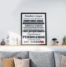 Quadro Decorativo Moldura Preta 30x40cm Frase Quadro Decorativo Moldura Preta 30x40cm Frase