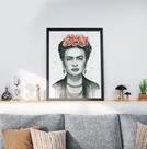 Quadro Decorativo Moldura Preta 30x40cm Frida
