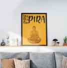 Quadro Decorativo Moldura Preta 30x40cm Inspira
