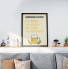 Quadro Decorativo Moldura Preta 30x40cm Matemática Beer