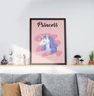 Quadro Decorativo Moldura Preta 30x40cm Princess