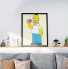 Quadro Decorativo Moldura Preta 30x40cm Simpsons Quadro Decorativo Moldura Preta 30x40cm Simpsons