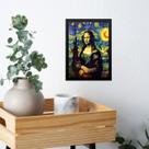 Quadro Decorativo Mona Lisa By Van Gogh 24x18cm