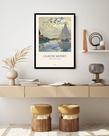 Quadro Decorativo Monet Barcos - 70x50cm