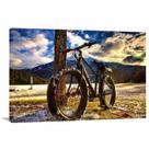 Quadro decorativo Montain Bike com Tela em Tecido Quadro decorativo Montain Bike com Tela em Tecido