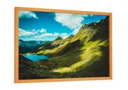 Quadro decorativo - montanhas verdes lago paisagem Quadro decorativo - montanhas verdes lago paisagem