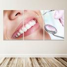 Quadro Decorativo Mosaico 120x60 Consultório Odontologia Quadro Decorativo Mosaico 120x60 Consultório Odontologia