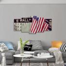 Quadro decorativo Mosaico 125x60 Wall Street 5 Peças