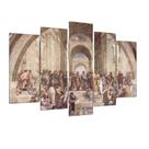 Quadro Decorativo Mosaico 5 Peças Mod008 Sala Lindo Grande