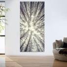 Quadro Decorativo Mosaico 60x120 Galhos Secos Parede Quarto