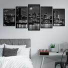 Quadro Decorativo Mosaico do Brooklyn Moldura Preta Quadro Decorativo Mosaico do Brooklyn Moldura Preta