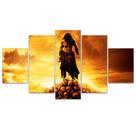Quadro Decorativo Mosaico MDF Conan O Bárbaro 115x60cm Quadro Decorativo Mosaico MDF Conan O Bárbaro 115x60cm