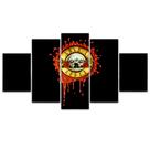 Quadro Decorativo Mosaico MDF Guns N Roses 115x60cm