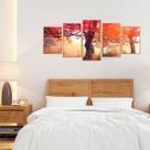 Quadro Decorativo Mosaico Outono Moldura Mel