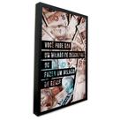 Quadro Decorativo Motivacional Um Milhão de Desculpas em Moldura Caixa