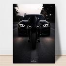 Quadro Decorativo Moto Carro Esportivo BM Sala Casa Quarto Qualidade Premium 28x20cm