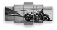 Quadro Decorativo Moto Golden Gate 129x61 Sala Quarto