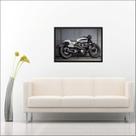 Quadro Decorativo Moto Vintage Retrô Decorações Com Moldura