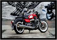 Quadro Decorativo Motos Veículos Motocicleta Esporte Oficinas Lojas Salas Quartos Com Moldura RC017