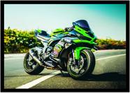 Quadro Decorativo Motos Veículos Motocicleta Esporte Oficinas Lojas Salas Quartos Com Moldura RC025