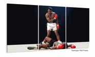 Quadro Decorativo Muhammad Ali Luta Com Tela Em Tecido