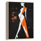 Quadro decorativo Mulher Abstrata em Traços Geométricos Vibrantes - Art Canvas