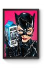 Quadro Decorativo Mulher Gato Tim Burton