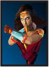 Quadro Decorativo Mulher Maravilha Heróis Geek Decorações Com Moldura G05 Quadro Decorativo Mulher Maravilha Heróis Geek Decorações Com Moldura G05