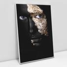 Quadro Decorativo Mulher Olhos Dourados em tela Canvas