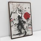 Quadro Decorativo Mulher Samurai em tela Canvas Quadro Decorativo Mulher Samurai em tela Canvas