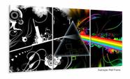 Quadro Decorativo Musica Pink Floyd Banda 120x60 3 peças