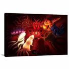 Quadro decorativo Naruto - Rikudou e Bijuus - Tela em Tecido