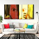 Quadro decorativo Naruto Sasuke Para Quarto Mosaico 5 Peças
