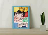 Quadro Decorativo Naruto Team C/ Moldura e Vidro 33x25 cm A4 Quadro Decorativo Naruto Team C/ Moldura e Vidro 33x25 cm A4