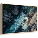 Quadro decorativo Natureza Fluindo entre Rochas Sussurrantes Eternas - Art Canvas