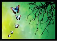 Quadro Decorativo Natureza Paisagem Borboletas Coloridas Com Moldura RC160 Quadro Decorativo Natureza Paisagem Borboletas Coloridas Com Moldura RC160