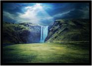Quadro Decorativo Natureza Paisagem Cachoeira Salas Quartos Escritório Com Moldura R019